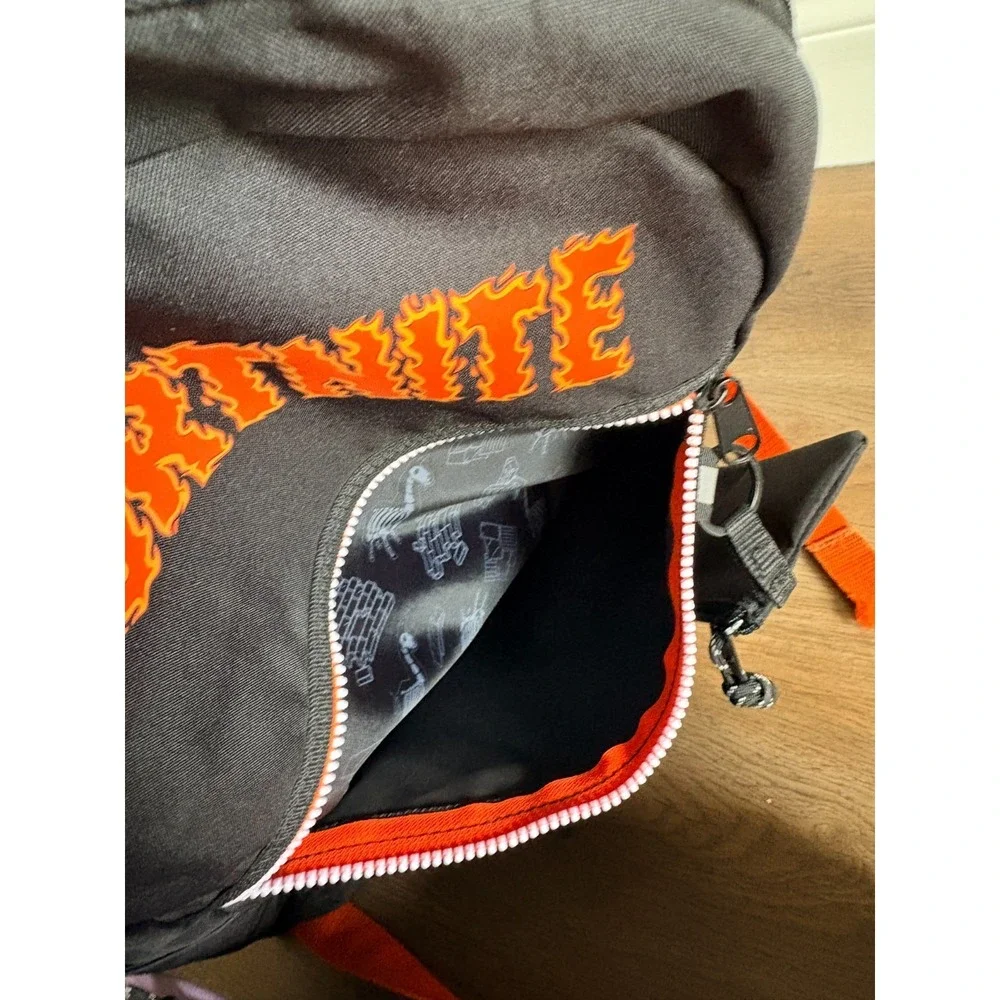 Fortnite Black & Orange Flame Backpack 15